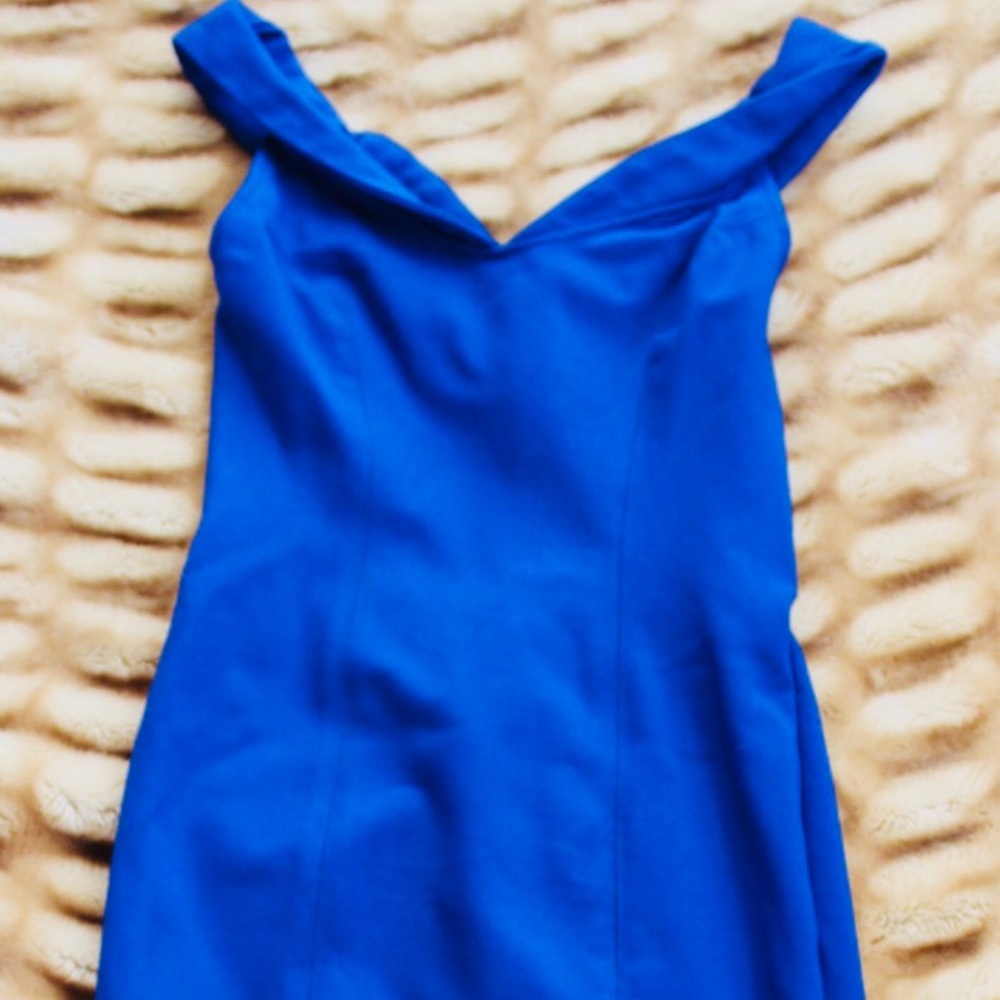 Blue cocktail dress